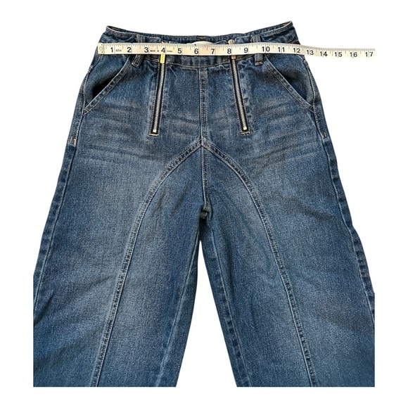 HABITUAL GIRL WIDE LEG HIGH RISE DENIM JEAN GIRL SIZE 12 - Picture 4 of 5